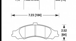 Колодки тормозные HB460Z.580 HAWK Perf. Ceramic