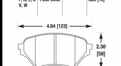 Колодки тормозные HB431S.606 HAWK HT-10 Mazda Miata 15 mm