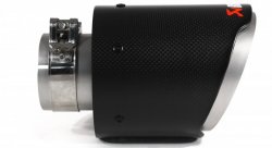 Насадка на глушитель, дизайн AKRAPOVIC EVO карбон, D посадочный 63 мм / D наруж 114 мм AC163114EV
