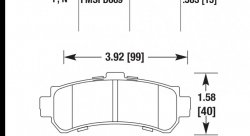 Колодки тормозные HB680F.583 HAWK HPS