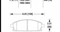 Колодки тормозные HB326Z.646 HAWK Perf. Ceramic