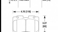 Колодки тормозные HB215R.630 HAWK Street Race; 16mm