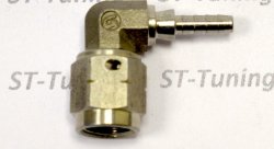 Фитинг мама M10*1 под прямой конус, 90° D-03 нерж. сталь, под опрессовку S6090-31C, Goodridge