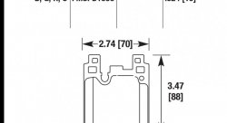 Колодки тормозные HB766R.624 HAWK Street Race; задн. BMW M4 F82, F32; M3 F80 F30; F20 F22 F87 M-Per