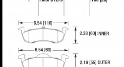 Колодки тормозные HB579Y.785 HAWK LTS