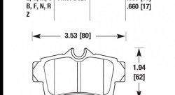 Колодки тормозные HB183B.660 HAWK Street 5.0