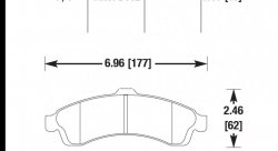 Колодки тормозные HB382F.657 HAWK HPS