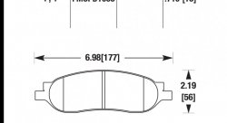 Колодки тормозные HB529Y.710 HAWK LTS