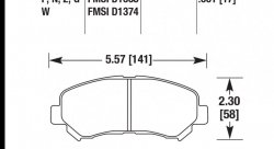 Колодки тормозные HB660Z.661 HAWK Perf. Ceramic