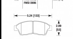 Колодки тормозные HB310Z.689 HAWK Perf. Ceramic