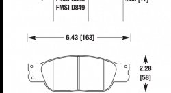 Колодки тормозные HB376F.665 HAWK HPS