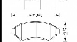 Колодки тормозные HB536F.704 HAWK HPS
