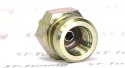 Фитинг мама M10*1 под обратный конус, под ключ 17mm D-03 нерж. сталь, под опрессовку S759-03-31SZ