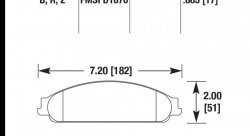Колодки тормозные HB723R.665 HAWK Street Race