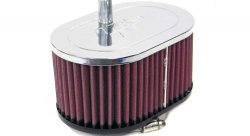 Фильтр нулевого сопротивления универсальный K&N RC-3180   Chrome Filter