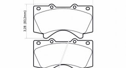 Колодки тормозные DC1303V18 DC brakes Street HD, передние LEXUS LX570, LX450D, TOYOTA LC200 Tundra