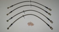 Армированные тормозные шланги Goodridge TSU0250-4P (4 шт.) Subaru Impreza STI WRX Brembo 2008-2014