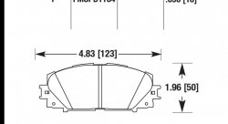 Колодки тормозные HB596F.690 HAWK HPS