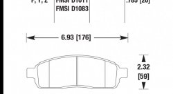 Колодки тормозные HB455Y.785 HAWK LTS