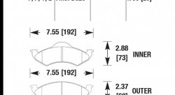 Колодки тормозные HB307F.795 HAWK HPS