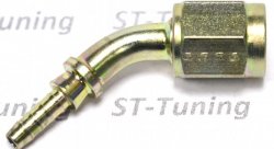 Фитинг мама AN-03 3/8X24 под прямой конус, 45° D-03 сталь, под опрессовку S6046-03Z, Goodridge