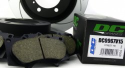 КОМПЛЕКТ ПЕРЕДНИЙ:Тормозные диски DBA 2736S T2+колодки DC brakes sHD Toyota PRADO 150 / Lexus GX460