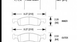 Колодки тормозные HB462Z.827 HAWK Perf. Ceramic