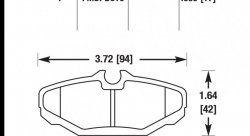 Колодки тормозные HB417F.659 HAWK HPS