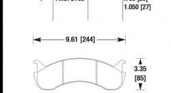 Колодки тормозные HB327P1.05 HAWK SuperDuty