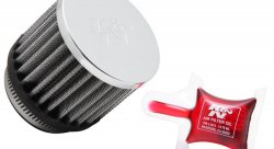 Фильтр нулевого сопротивления универсальный K&N RC-1880   Chrome Filter