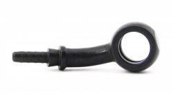 Фитинг banjo d10 mm, 20°, вправо D-03 нерж. сталь, ЧЕРНЫЙ под опрессовку S5093R-03CBK, Goodridge