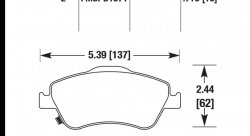 Колодки тормозные HB693Z.716 HAWK Perf. Ceramic