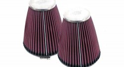 Фильтр нулевого сопротивления универсальный K&N RC-1202   Chrome Filter