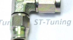 Фитинг мама AN-03 3/8X24 под прямой конус, 90° D-03 сталь 6090-03P, Goodridge