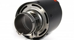Насадка на глушитель, дизайн AKRAPOVIC EVO карбон, D посадочный 57 мм / D наруж 114 мм AC157114EV