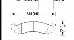 Колодки тормозные HB612Y.690 HAWK LTS