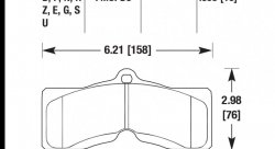Колодки тормозные HB126R.505 HAWK Street Race
