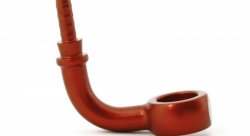 Фитинг banjo d10 mm, 90° D-03 алюминий КРАСНЫЙ, под опрессовку S5099-03DRD, Goodridge