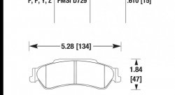 Колодки тормозные HB305P.610 HAWK SuperDuty