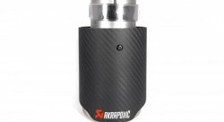Насадка на глушитель, дизайн AKRAPOVIC EVO карбон, D посадочный 57 мм / D наруж 90 мм AC15790EV