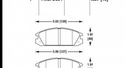 Колодки тормозные HB403F.587 HAWK HPS