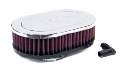 Фильтр нулевого сопротивления универсальный K&N RA-076V   Chrome Filter