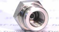 Фитинг мама M10*1 под обратный конус, под ключ 19mm D-03 нерж. сталь, под опрессовку S759-03-31Z1