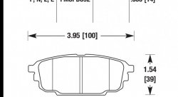 Колодки тормозные HB436N.535 HAWK HP Plus