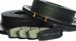 КОМПЛЕКТ ЗАДНИЙ:Тормозные диски DBA 42723S T3+колодки DC brakes sHD Toyota  LC 200, Lexus LX570,450D