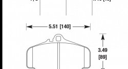 Колодки тормозные HB340F.710 HAWK HPS  PORSCHE 911 (996),  (997)