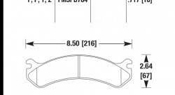 Колодки тормозные HB322P.717 HAWK SD передние Hummer H2 / CHEVROLET Suburban