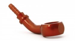 Фитинг banjo d10 mm, 45° D-03 алюминий КРАСНЫЙ, под опрессовку S5094-03DRD, Goodridge