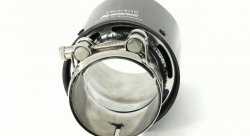 Насадка на глушитель, дизайн AKRAPOVIC EVO G карбон, D посадочный 63 мм / D наруж 90 мм AC16390EVG