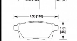 Колодки тормозные HB657F.667 HAWK HPS Mazda CX-7, CX-9 задние